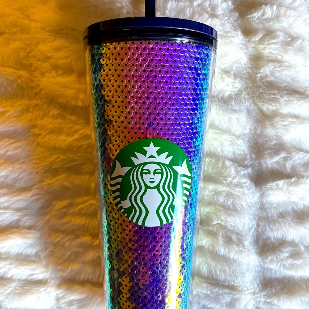 Starbucks Venti sequin glitter tumbler